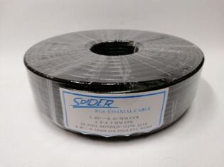 SPIDER RG 6 CABLE BLACK 100 M 