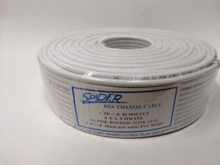 SPIDER RG 6 CABLE WHITE 100 M